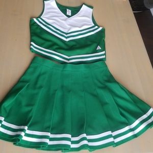 Kelly Green cheerleader uniform